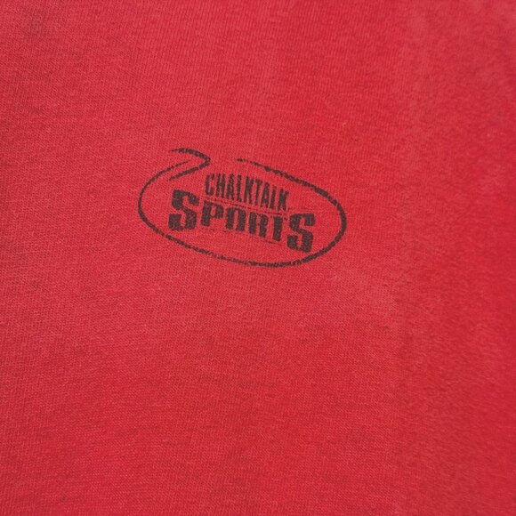 GILDAN ChalkTalkSPORTS Lacrosse Cotton T-Shirt, Red with Rastafarian Colors, S - Picture 5 of 8